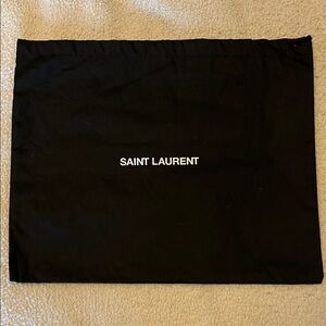 Saint Laurent Black Storage Bag 14x11
